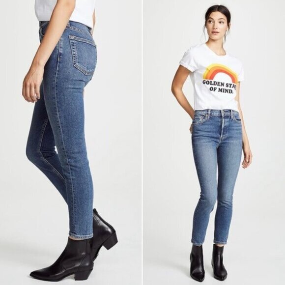 RE/DONE Levi's High Rise Ankle Crop Jeans - 28", made in the USA 🇺🇸 - Picture 1 of 14